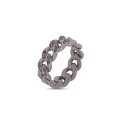 MANO|J Anello in titanio incassato con diamanti black GROUBIGANTTB_20